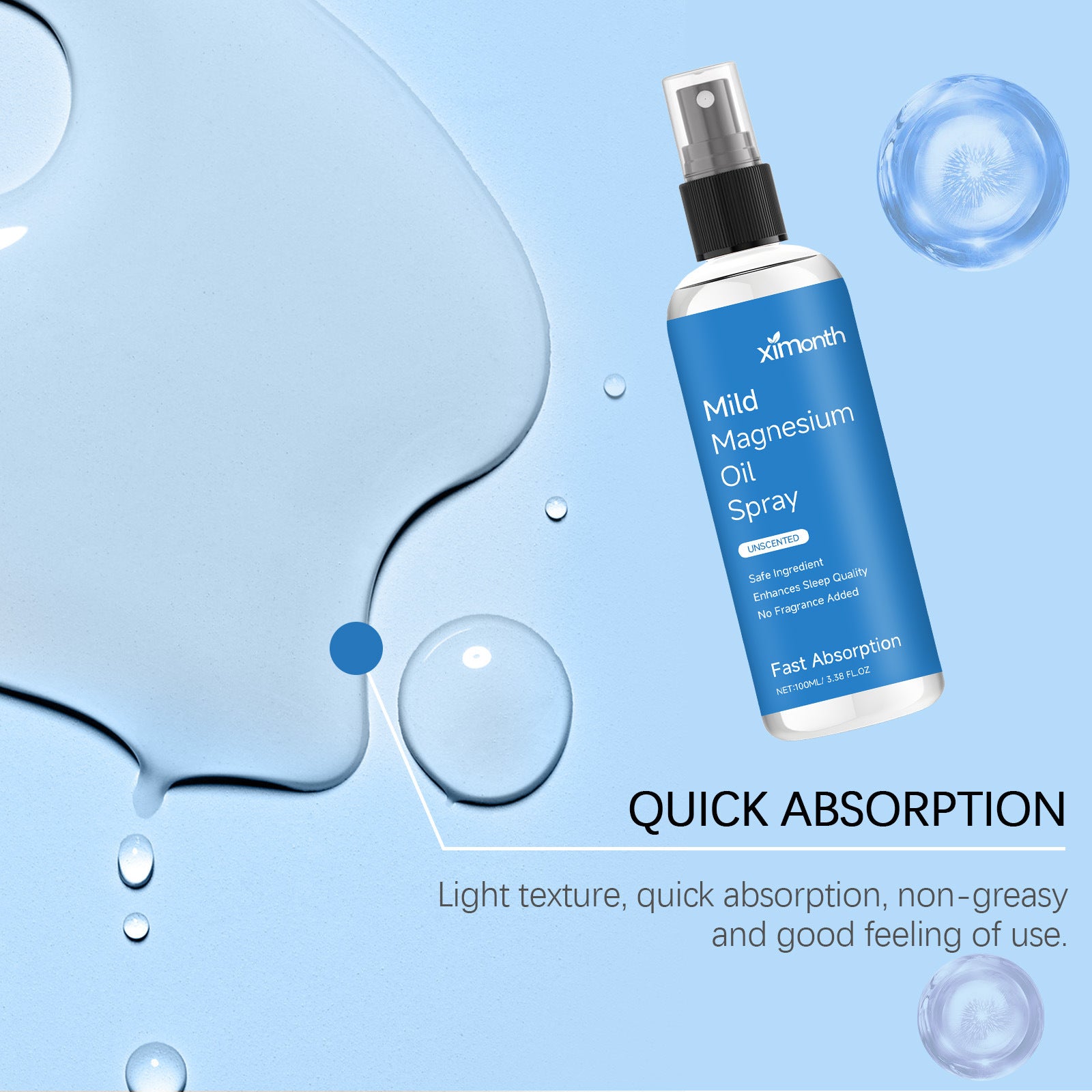 Night Care Relieve Discomfort Sleep Essential Oil Sprayبخاخ زيت عطري للعناية الليلية لتخفيف الانزعاج أثناء النوم