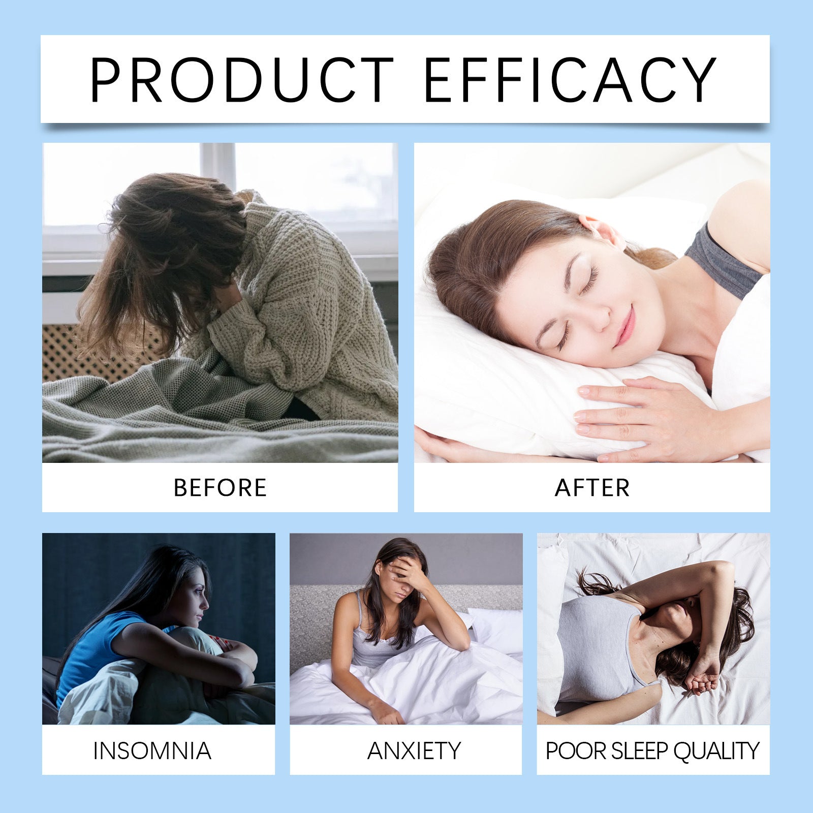 Night Care Relieve Discomfort Sleep Essential Oil Sprayبخاخ زيت عطري للعناية الليلية لتخفيف الانزعاج أثناء النوم