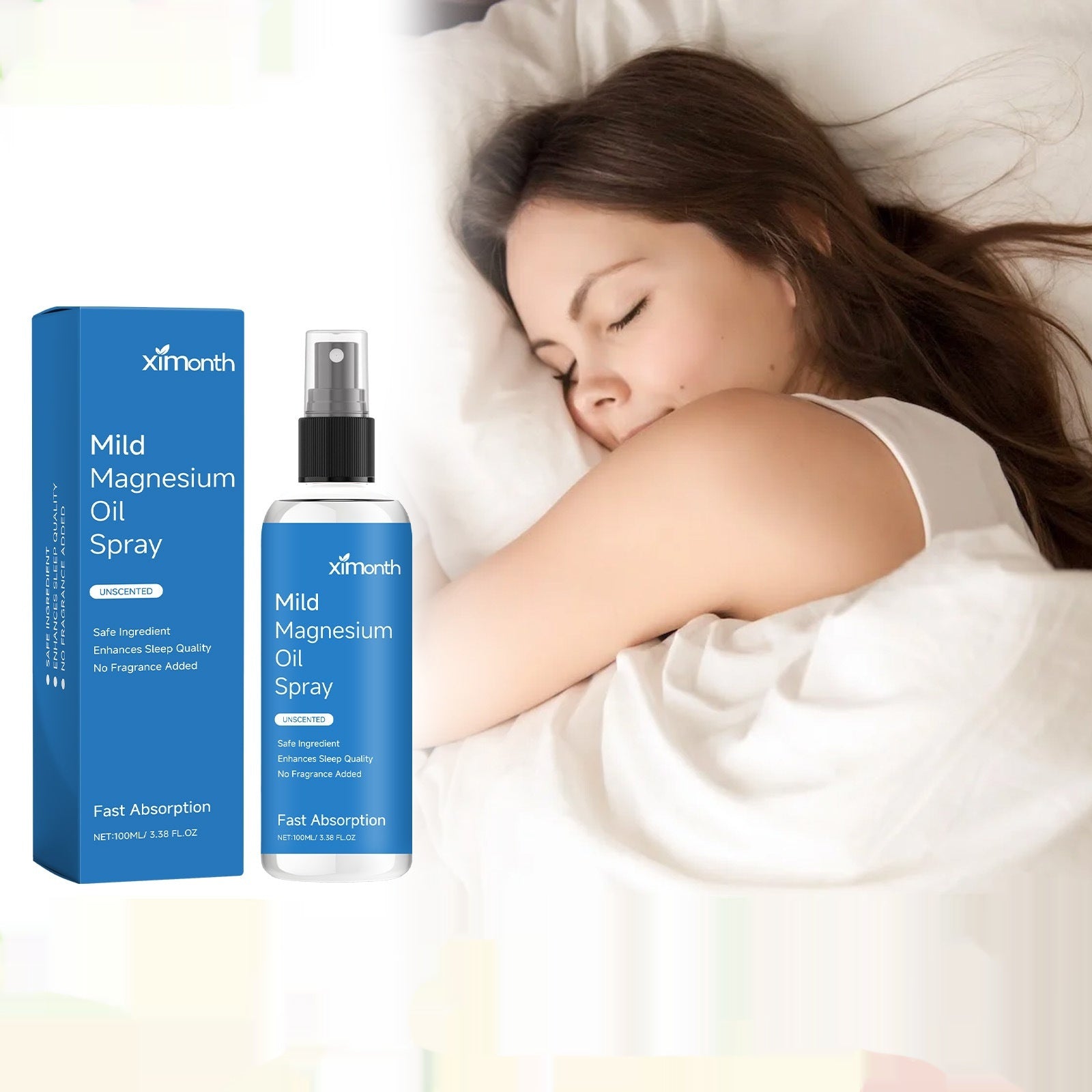 Night Care Relieve Discomfort Sleep Essential Oil Sprayبخاخ زيت عطري للعناية الليلية لتخفيف الانزعاج أثناء النوم